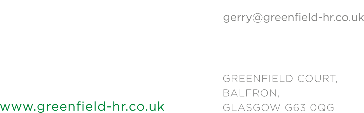 Contact Gerry Eckersley at Greenfield HR